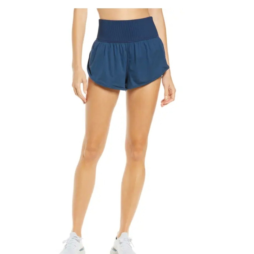 FP Movement Womens XL Athletic Running Shorts Game Time High Rise Blue